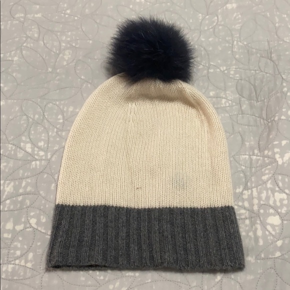 Hat Attack Accessories - HatAttack - NWOT Slouchy Cuff Hat with Fur Pom Pom